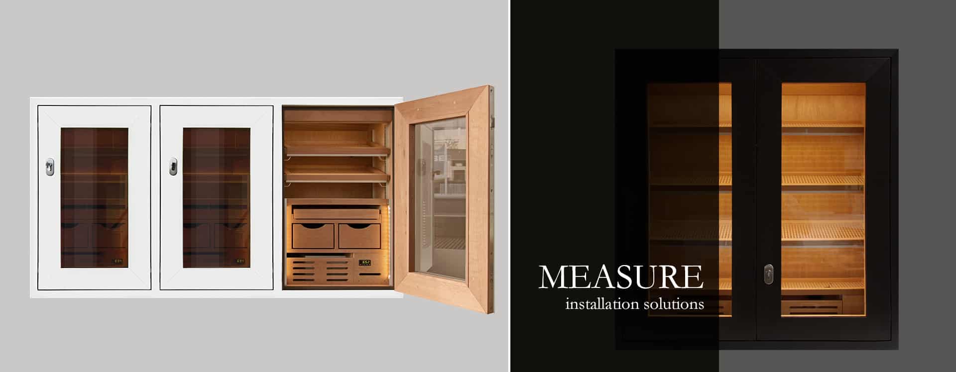 GERBER Humidor Installation Solution for small and large collections